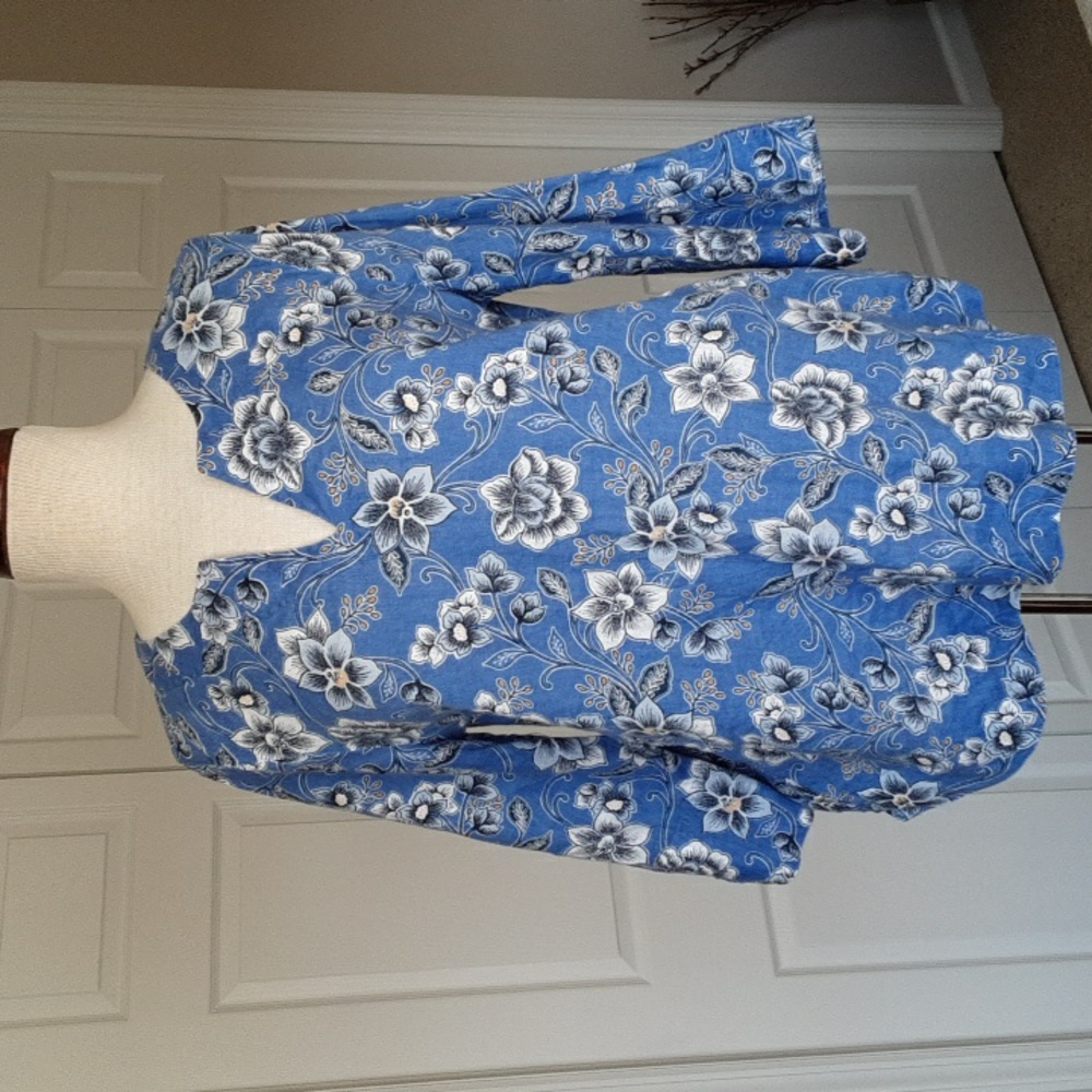 J. Jill Love Linen top SZ S
